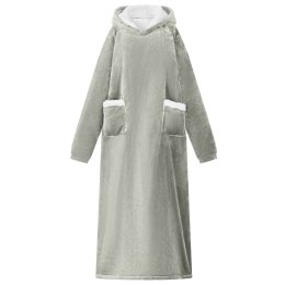 BLUZA-KOC SZARY L FLEECE I FLANELA