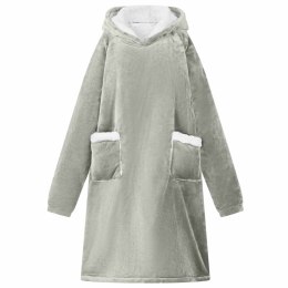 BLUZA-KOC SZARY M FLEECE I FLANELA