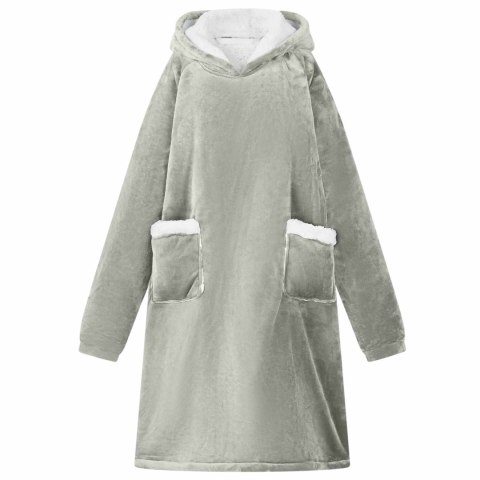 BLUZA-KOC SZARY M FLEECE I FLANELA