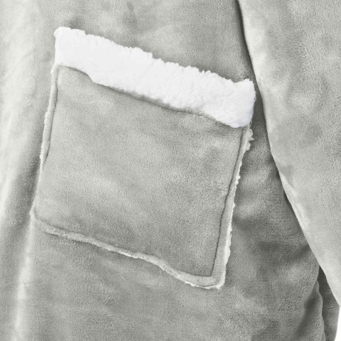 BLUZA-KOC SZARY M FLEECE I FLANELA