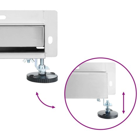 ODPŁYW PRYSZNICOWY MONTOWANY NA ŚCIANIE SREBRNY 60CM