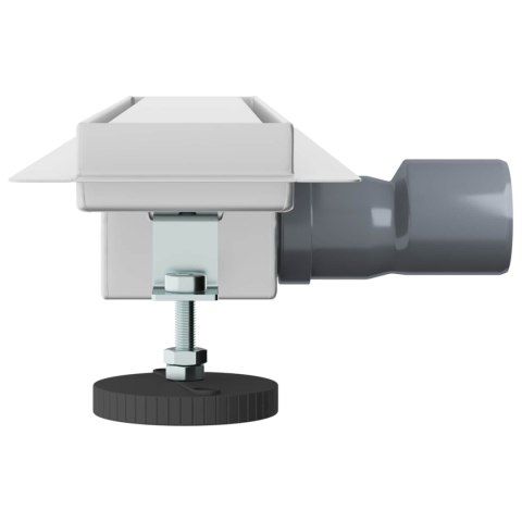 VidaXL Odwodnienie prysznicowe z osłoną szklaną Srebrny 60 cm