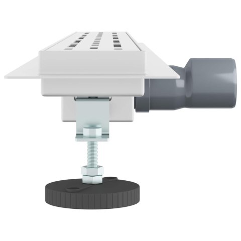 VidaXL Odwodnienie prysznicowe z osłoną szklaną Srebrny 70 cm