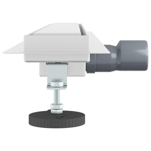 VidaXL Odwodnienie prysznicowe z osłoną szklaną Srebrny 80 cm