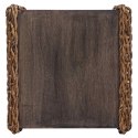 STOLIK BOCZNY NATURALNY 44.5X45X45CM LITE DREWNO MAHONIOWE
