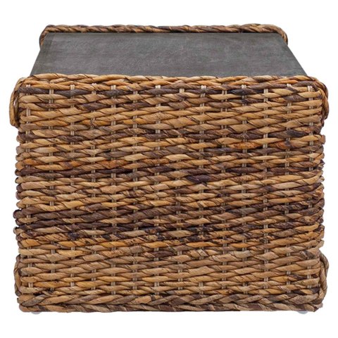 STOLIK BOCZNY NATURALNY 44.5X45X45CM LITE DREWNO MAHONIOWE