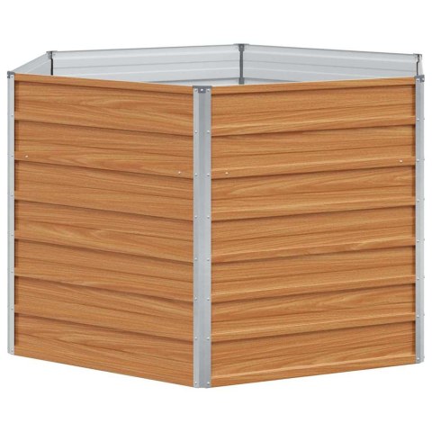 PODNIESIONE ŁÓŻKO OGRODOWE JASNY BRĄZ 129X129X77CM