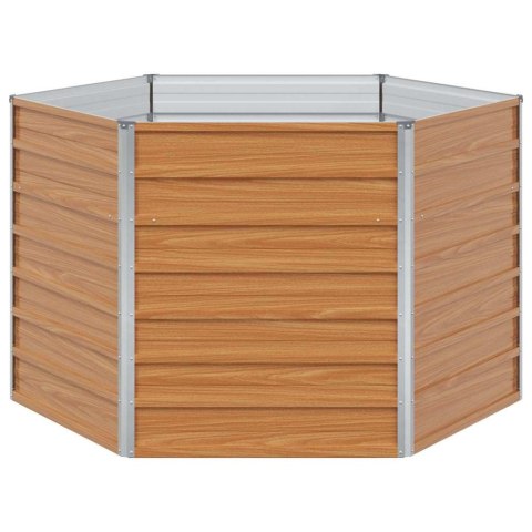 PODNIESIONE ŁÓŻKO OGRODOWE JASNY BRĄZ 129X129X77CM