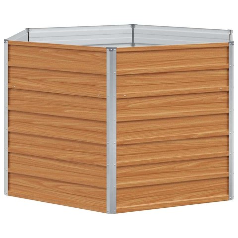 PODNIESIONE ŁÓŻKO OGRODOWE JASNY BRĄZ 129X129X77CM