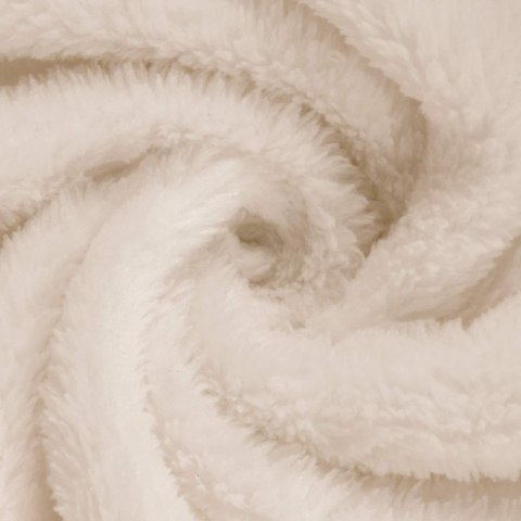 SZLAFROK BEZ KAPTURA BEŻOWY S FLANELA