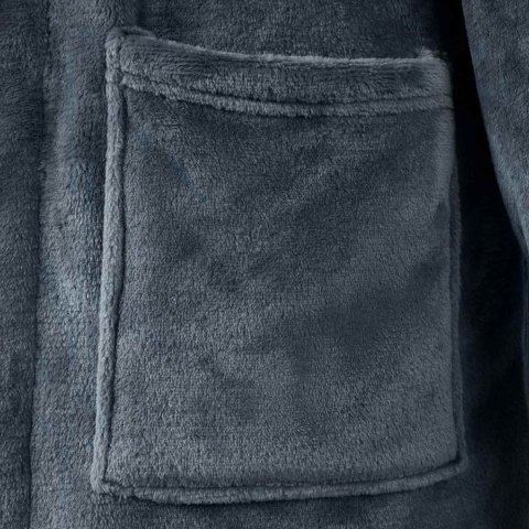 SZLAFROK BEZ KAPTURA GRANATOWY L FLANELA