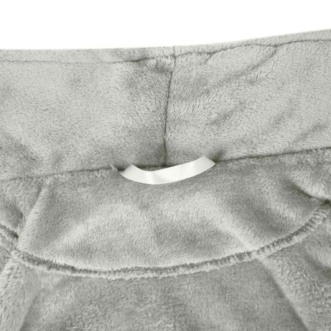 SZLAFROK BEZ KAPTURA SZARY L FLANELA