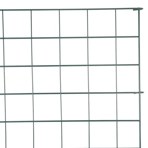 ZESTAW OGRODZENIA STAWU 8 SZT ZIELONY 50X80CM STAL