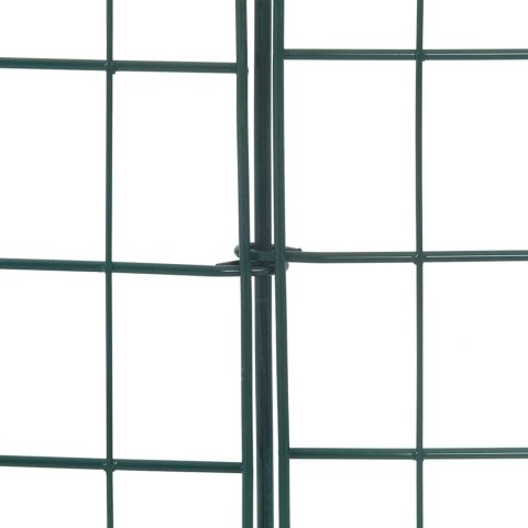 ZESTAW OGRODZENIA STAWU 8 SZT ZIELONY 50X80CM STAL