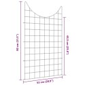 ZESTAW OGRODZENIA STAWU 8 SZT ZIELONY 50X80CM STAL