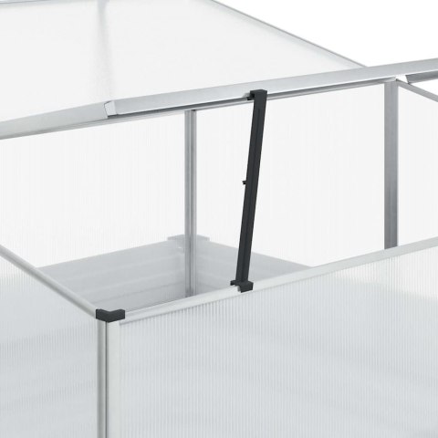 DONICA OGRODOWA Z SZKLARNIĄ JASNY BRĄZ 100X100X77CM