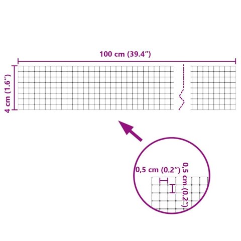 VidaXL Lustro Mozaikowe Geometryczny 12 pcs Srebrny 100 x 4 cm Szkło