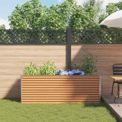 PODNIESIONA RABATA OGRODOWA 195X50X68CM STAL GALWANIZOWANA