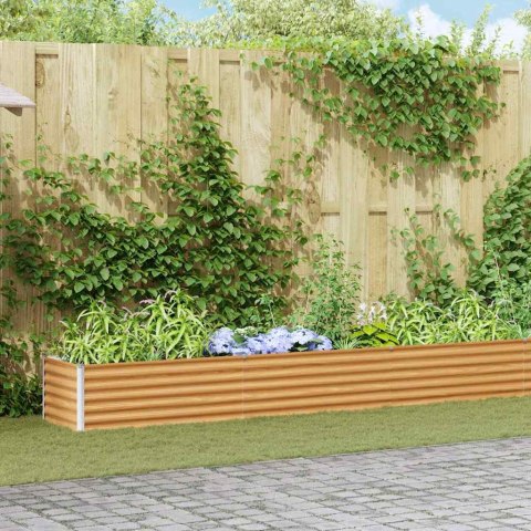 PODNIESIONA RABATA OGRODOWA 582X50X36CM STAL GALWANIZOWANA