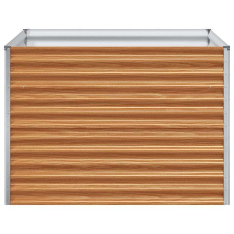 VidaXL Podniesiona rabata ogrodowa 98 x 100 x 68 cm Stal Galwanizowana