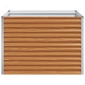 VidaXL Podniesiona rabata ogrodowa 98 x 100 x 68 cm Stal Galwanizowana
