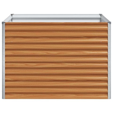VidaXL Podniesiona rabata ogrodowa 98 x 100 x 68 cm Stal Galwanizowana