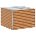VidaXL Podniesiona rabata ogrodowa 98 x 100 x 68 cm Stal Galwanizowana