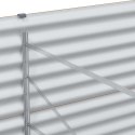 VidaXL Podniesiona rabata ogrodowa 98 x 100 x 68 cm Stal Galwanizowana