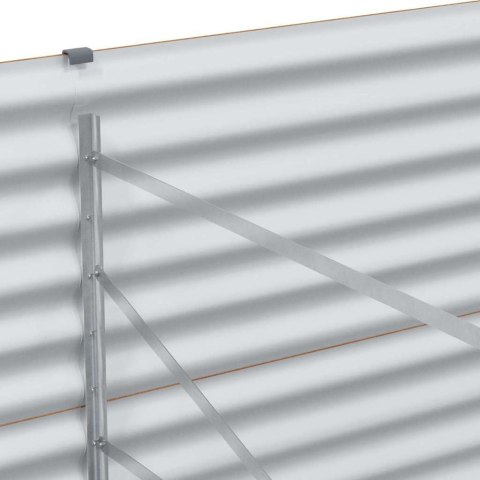 VidaXL Podniesiona rabata ogrodowa 98 x 100 x 68 cm Stal Galwanizowana