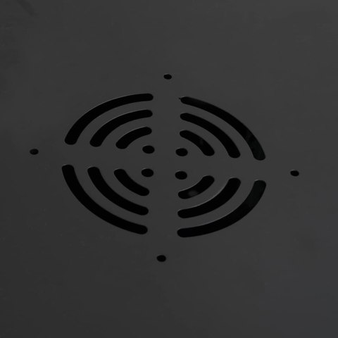 SZAFA SIECIOWA Z PRZECHOWYWANIEM CZARNY 53X45X45CM STAL