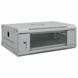 VidaXL Szafa sieciowa z przechowywaniem Szary 53 x 45 x 21 cm Stal