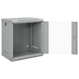 VidaXL Szafa sieciowa z przechowywaniem Szary 53 x 45 x 60 cm Stal