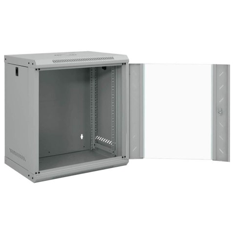 VidaXL Szafa sieciowa z przechowywaniem Szary 53 x 45 x 60 cm Stal