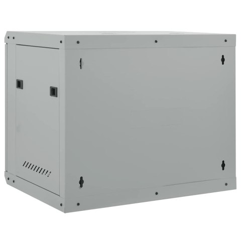 VidaXL Szafa sieciowa z przechowywaniem Szary 60 x 45 x 50 cm Stal