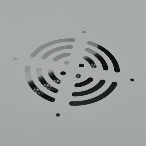 VidaXL Szafa sieciowa z przechowywaniem Szary 60 x 60 x 50 cm Stal