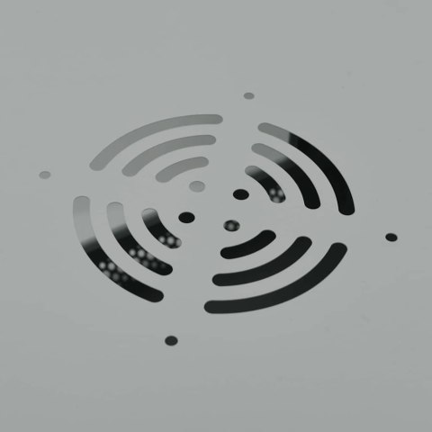 VidaXL Szafa sieciowa z przechowywaniem Szary 60 x 60 x 65 cm Stal