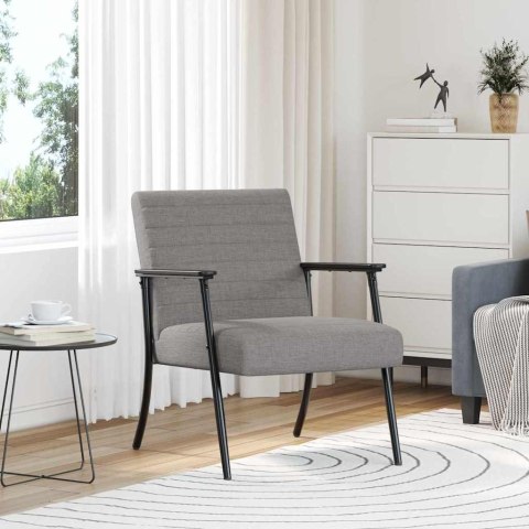 FOTEL CIEMNOSZARY 59X75X78CM TKANINA