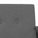 FOTEL CIEMNOSZARY 59X75X78CM TKANINA