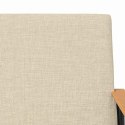 VidaXL fotel Kremowy 59 x 75 x 78 cm tkanina