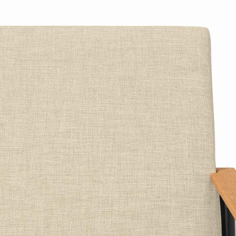 VidaXL fotel Kremowy 59 x 75 x 78 cm tkanina