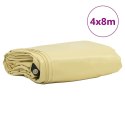 PLANDEKA 650G/M² BEŻOWY 4X8 M PŁÓTNO Z POWŁOKĄ PVC