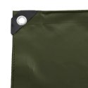 PLANDEKA PŁACHTA OCHRONNA 650G /M² ZIELONY OLIWKOWY 5X8M PŁÓTNO Z POWŁOKĄ PVC