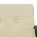 VidaXL fotel Kremowy 59 x 75 x 78 cm tkanina
