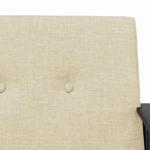 VidaXL fotel Kremowy 59 x 75 x 78 cm tkanina