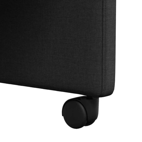 KRZESEŁKA JADALNE NA KÓŁKACH 2 SZT CZARNY 57X67X95CM