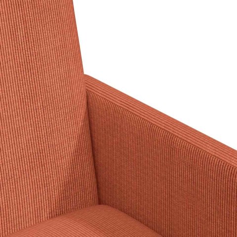 VidaXL Krzesełka jadalne na kółkach 2 pcs Czerwono-pomarańczowy