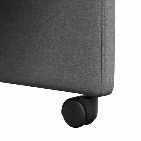 KRZESEŁKA JADALNE NA KÓŁKACH 2 SZT CIEMNO SZARY 58X65X94CM