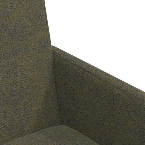 VidaXL Krzesełka jadalne na kółkach z kółkami 2 pcs Zielony wojskowy