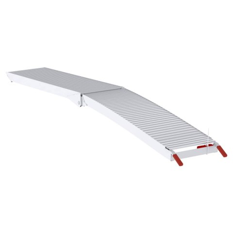 ZESTAW 2 SKŁADANYCH RAMP ZAŁADUNKOWYCH 680 KG ANTYPOŚLIZGOWE 205X29,5X13CM