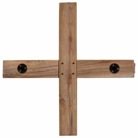 CHOINKA Z PODSTAWĄ BRĄZOWY 150CM LITE DREWNO TEKOWE